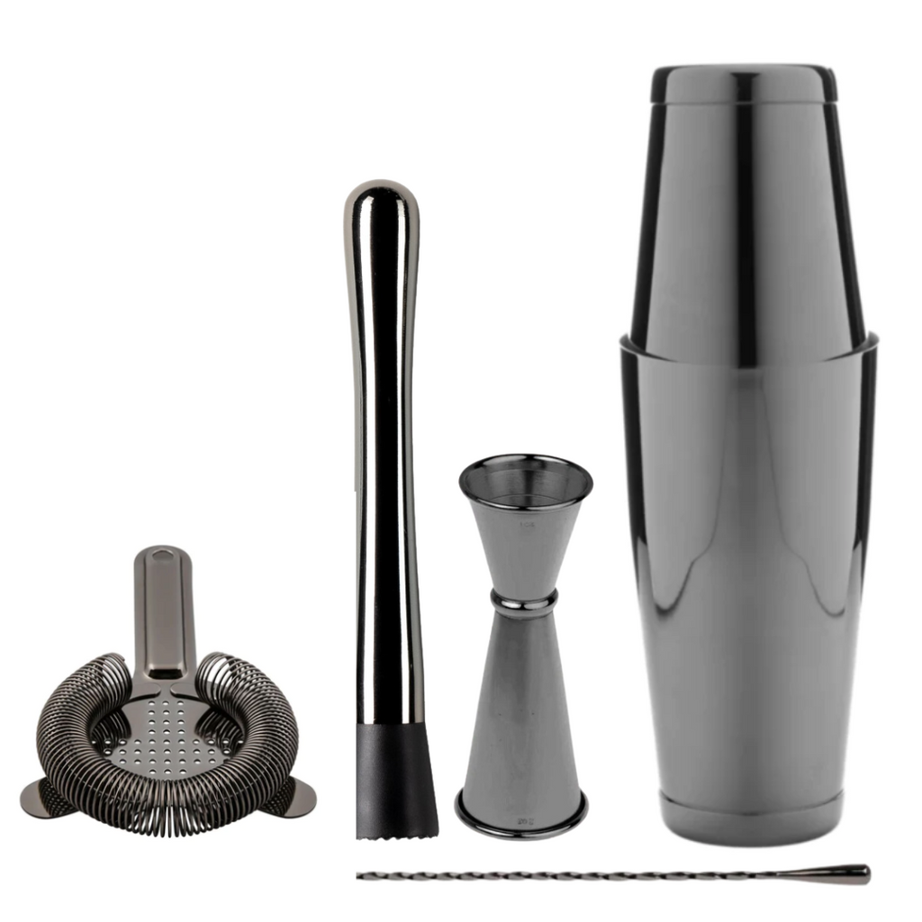 Gunmetal Barware Set Crosscut Distillery