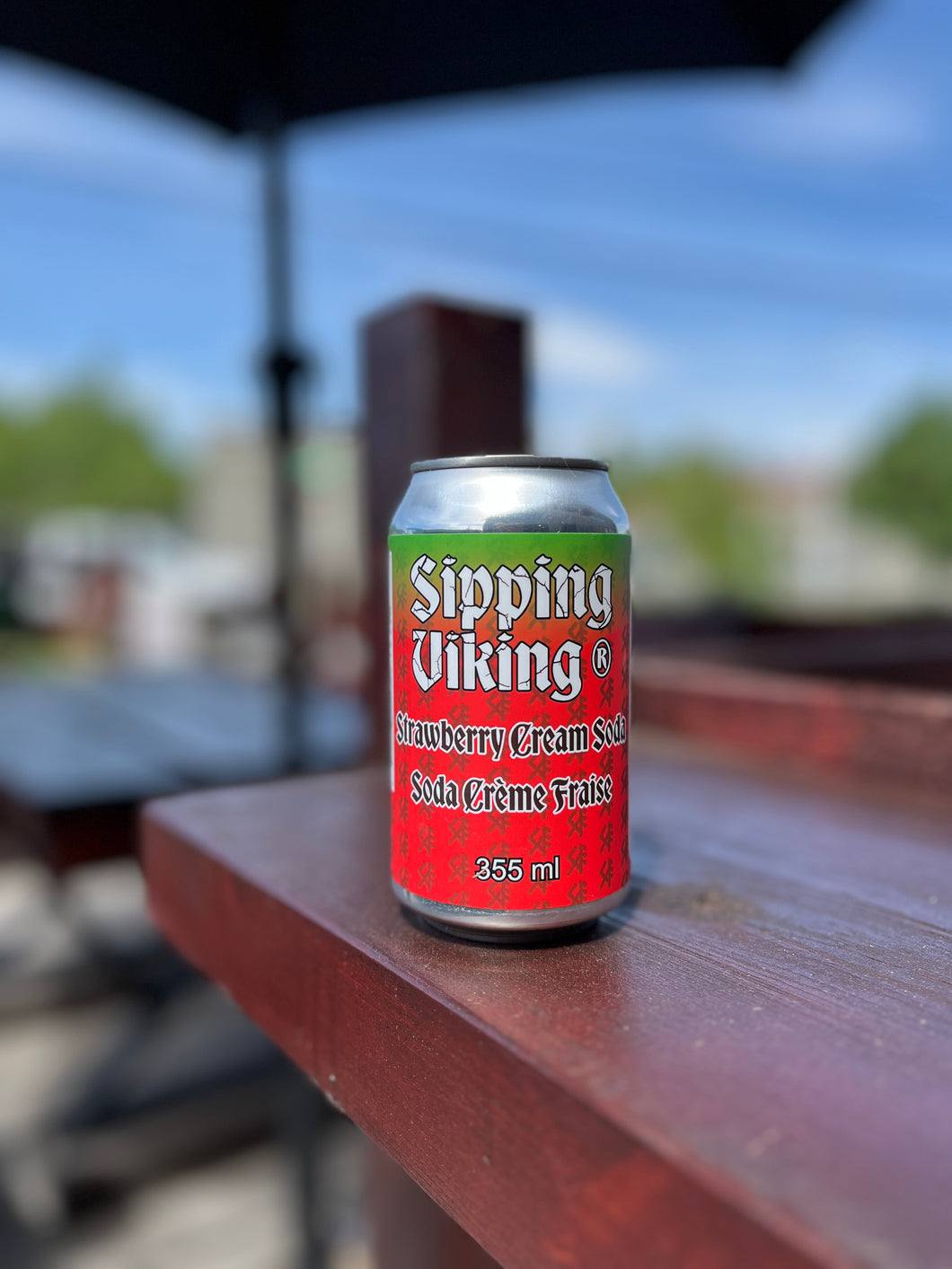 Sipping Viking Strawberry Cream Soda