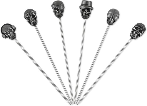 Stainless Steel Skull Cocktail Pick (1 Pick)