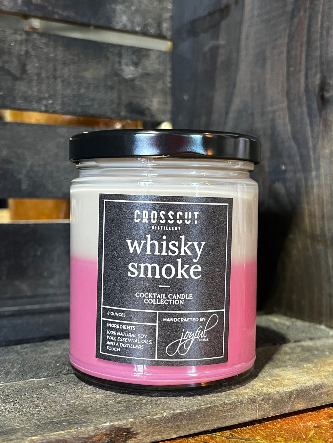 Whisky Smoke 8oz Candle