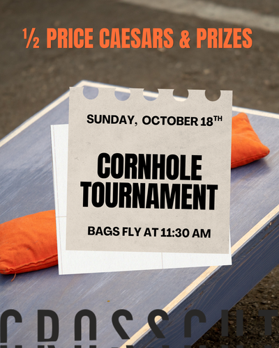 Crosscut Cornhole Tournament Tickets: October 18th - 1 per team