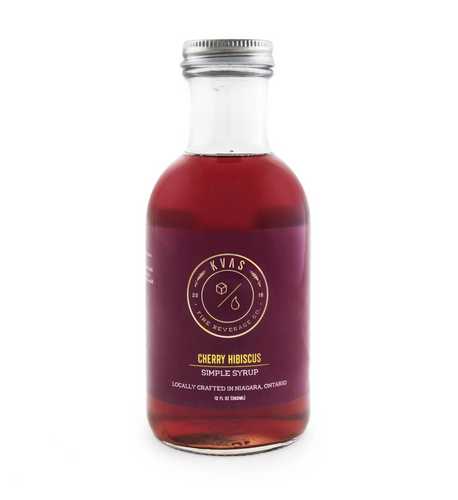 Kvas Cherry Hibiscus Simple Syrup